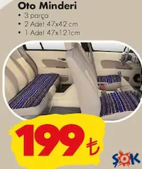 OTO MİNDERİ 3 PARÇA